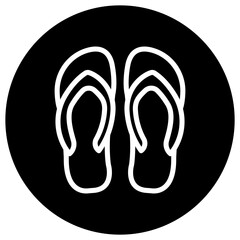 Flip flop Vector Icon Design Illustration