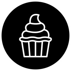 Cream Vector Icon Design Illustration