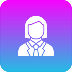 Female Accountant Icon