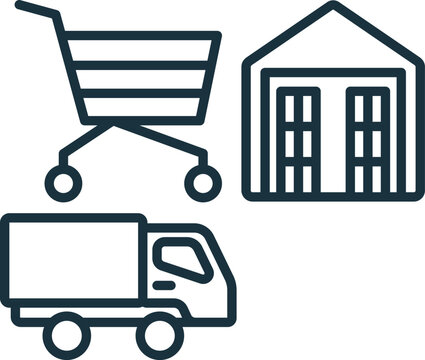 4pl outline icon. Monochrome simple sign from logistics collection. 4pl icon for logo, templates, web design and infographics.
