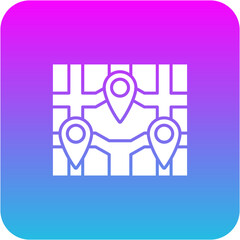 Fototapeta premium Places Icon