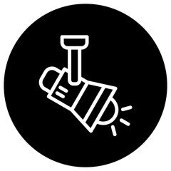 Spot Light Vector Icon Design Illustration