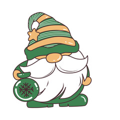 Christmas Gnome Illustration