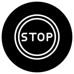 Stop Vector Icon Design Illustration