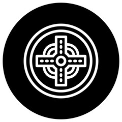 Road intersection Vector Icon Design Illustration