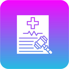 Obraz premium Health Law Icon