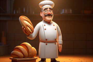 Cartoon baker