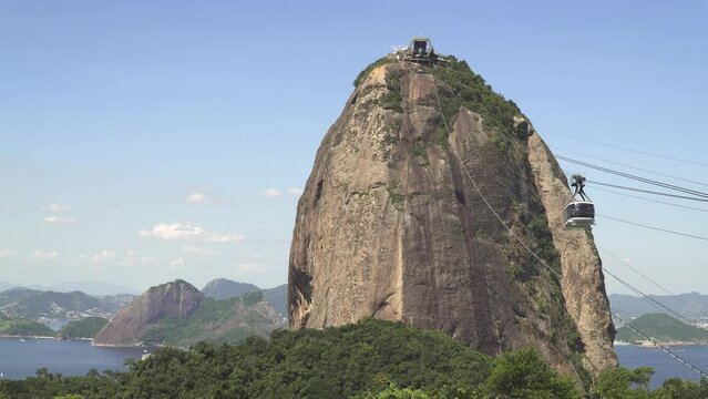 The Sugarloaf Mountain, an iconic natural landmark of Rio de Janeiro, Brazil