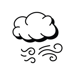 Wind icon vector stock illustration
