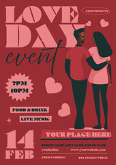 Love Day Event Poster Template