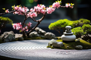 Serene Zen Garden with Tranquil Elements