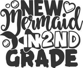 New Mermaid In 2nd Grade - Second Grade Illustration