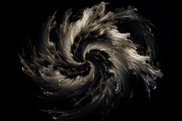 Whirlwind Skies Spiral-Shaped Clouds Resembling Whirlwinds Against a Dynamic Background