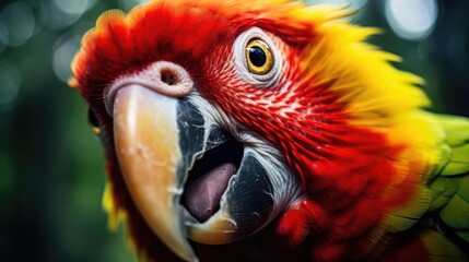 Close-up of parrot face