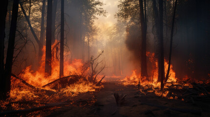 Spooky Mystery of Nature Destruction: Forest Fire Revealed