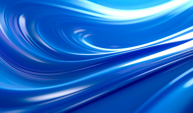 shiny blue smooth flowing background wallpaper