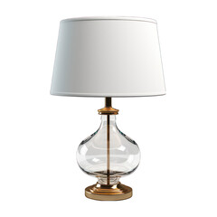Table Lamp Isolated on Transparent or White Background, PNG