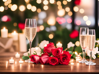 romantic night filled with love and luxury. - 687952051