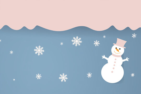 winter wallpaper snow background, snowman postcard new year christmas greeting holiday xmms, blank letterhead without words letters, empty gradient color
