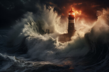 lighthouse on the coast