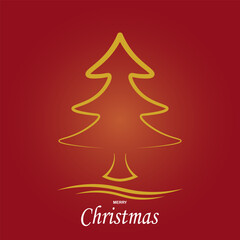 Simple Christmas tree background vector design suitable for Christmas themes.