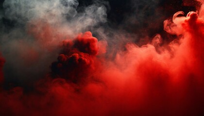 smoke background red and black smoke full hd quality image ai generative image