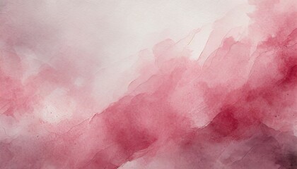 abstract pink painting with watercolor paper background texture pastel watercolor design with...