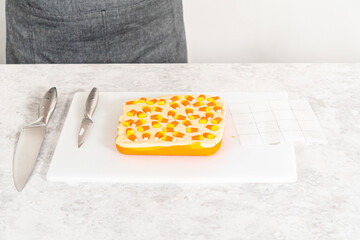 Candy corn fudge