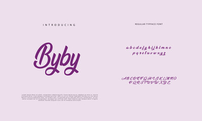 Signature font calligraphy logotype script brush font type font lettering handwritten