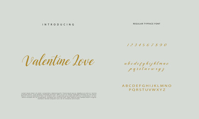 Obraz premium Signature font calligraphy logotype script brush font type font lettering handwritten