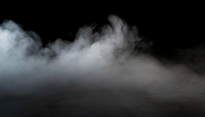 fog mist haze smoke on black background - obrazy, fototapety, plakaty