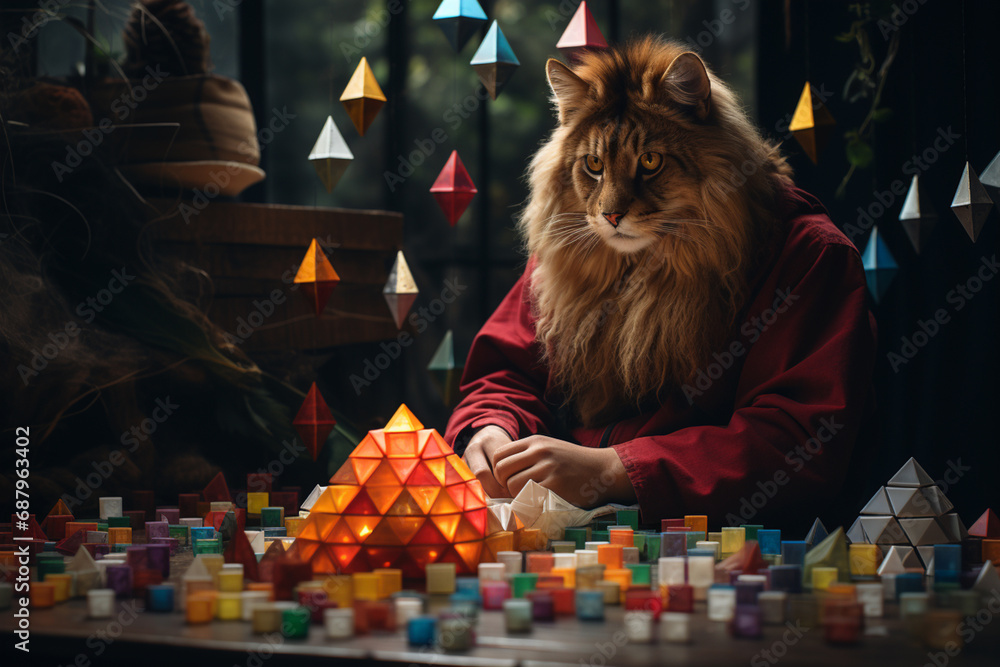 Poster In this digital zoo of knowledge, students interact with cubic animals that serve as both educational tools and sources of inspiration.