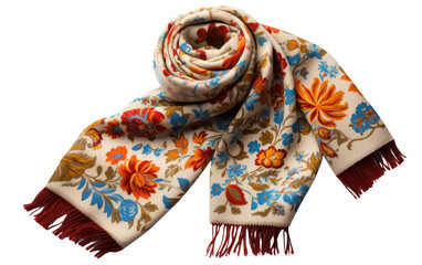 Chinese Cashmere Scarf On Transparent PNG