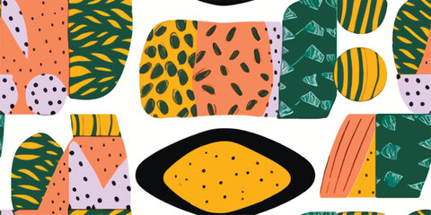 Purple Seamless Decoration Palm Artwork Vector. Gradient Endless Creative Organic Quill, Seamless Design. Hippie Seamless Summer Jungle Decor Wallpaper.