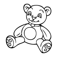 doll line vector illustration