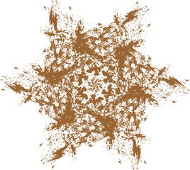 Christmas snowflake of skin color-1