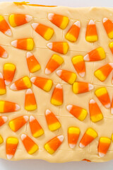 Candy corn fudge