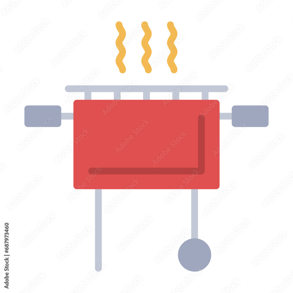 Canvas Prints grill icon