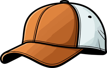 Baseball hat clipart design illustration