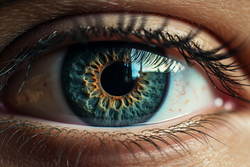 human eye, close-up