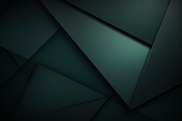Green triangles abstract background for graphic use. Created with Ai - obrazy, fototapety, plakaty