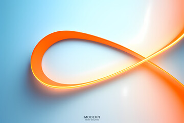 Abstract Blue Orange Background. colorful wavy design wallpaper. creative graphic 2 d illustration. trendy fluid cover with dynamic shapes flow.