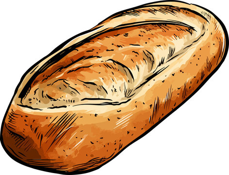 recommend clip art: Bread clipart design illustration