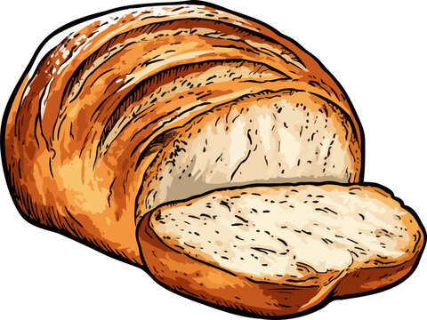 recommend clip art: Bread clipart design illustration