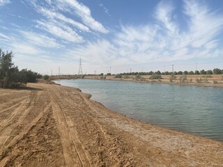 view of the river in a deserted place