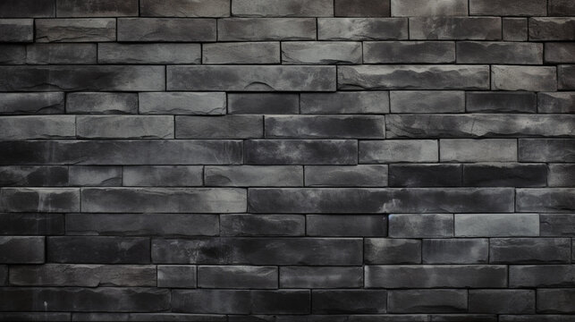 Fond d'un mur noir, gris en int&eacute;rieur, texture pl&acirc;tre, briques. Ambiance sombre. Arri&egrave;re-plan pour conception et cr&eacute;ation graphique.	