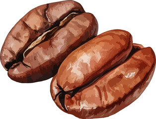Coffee bean clipart design illustration