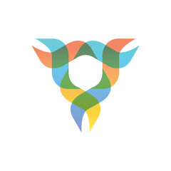 abstract colorfull logo design