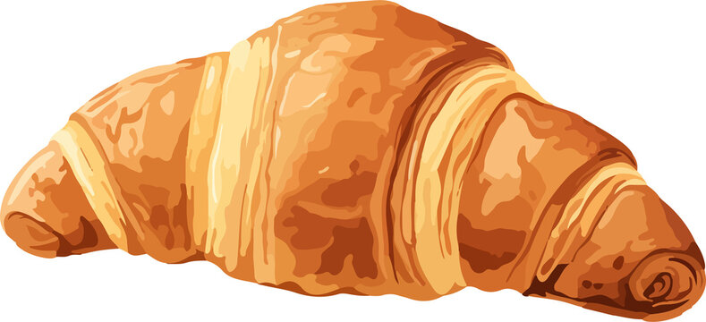 golden croissant pastry food baked goods clip art preview