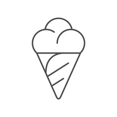 Ice cream line outline icon